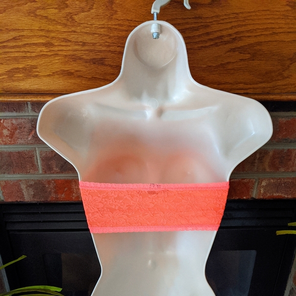 Forever 21 Coral Lacey strapless bra junior small - Picture 2 of 2